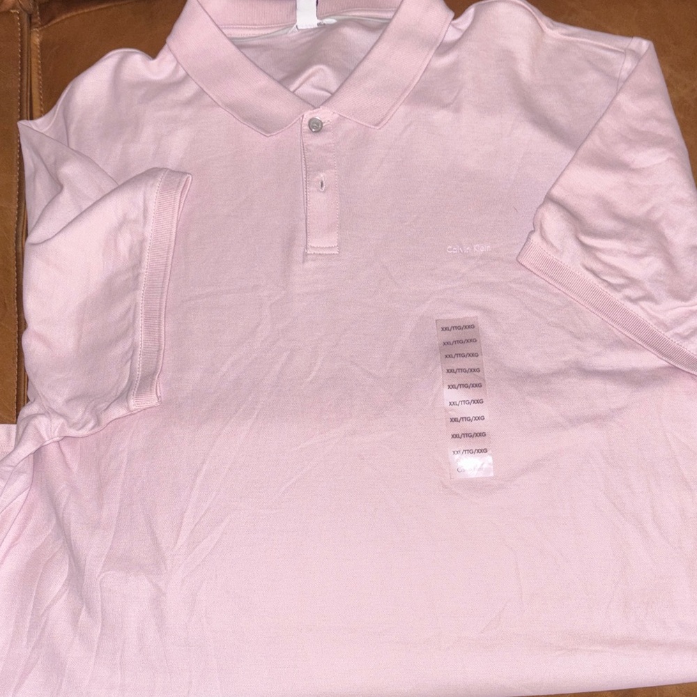 Calvin Klein Light Pink Polo Shirt